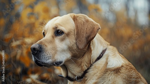 a dog with a dog collar portrait 