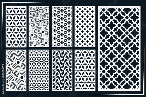 Jali design for graphic and plywood, partition, foam, acrylic and CNC machine cutting.	