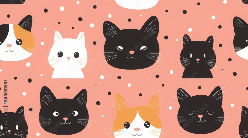 Many cute cats, many colors Many cute cats, many colors
