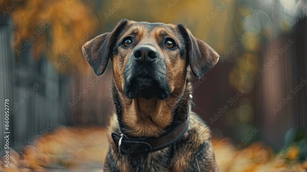 a dog with a dog collar portrait a dog with a dog collar portrait
