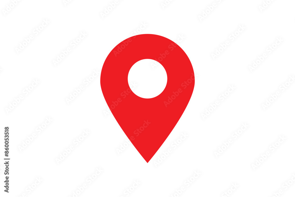 map pin vector logo template, locator icon