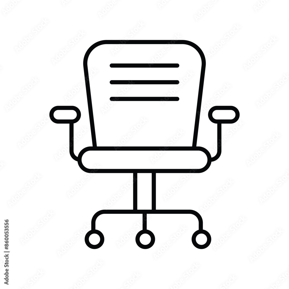 office chair icon with white background vector stock illustration office chair icon with white background vector stock illustration