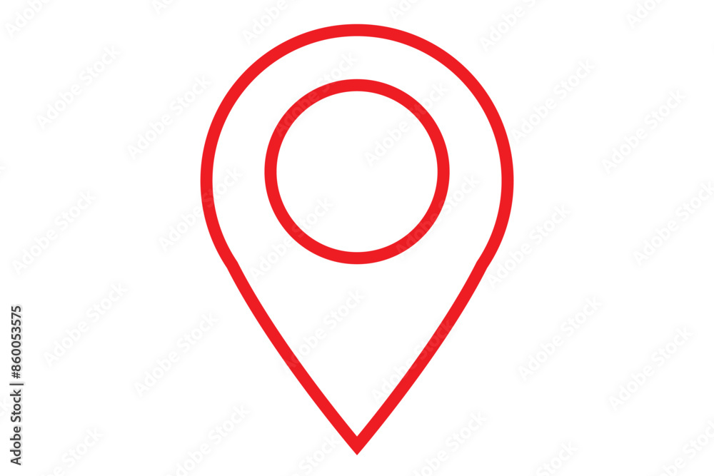 map pin vector logo template, locator icon