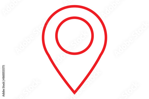 map pin vector logo template, locator icon