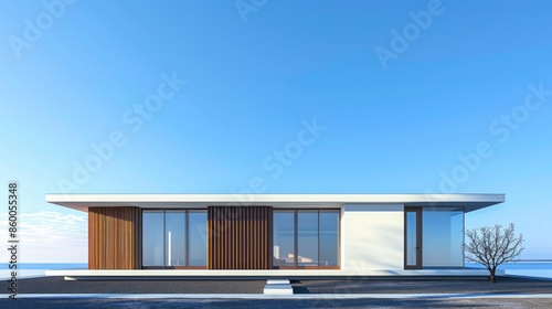 Flat House with Minimalist Facade  © Elis