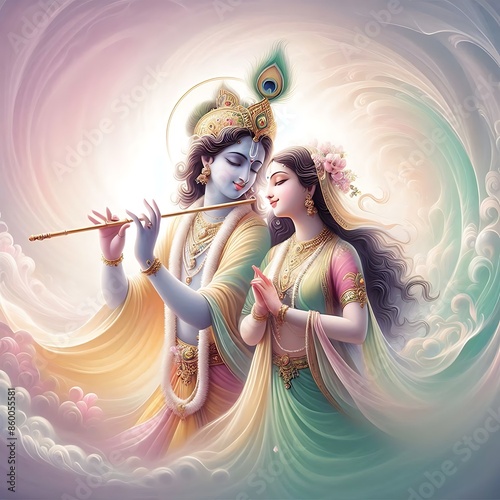 The creator of Love: Lord Krishna and Radha Rani photo