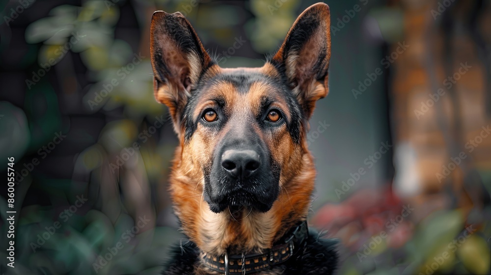 a dog with a dog collar portrait a dog with a dog collar portrait