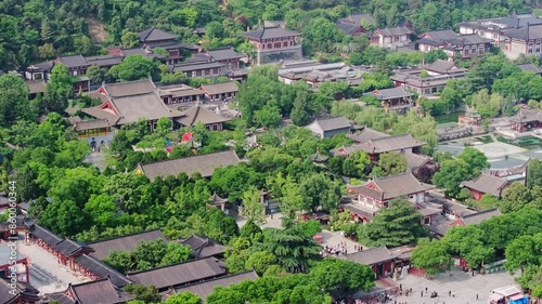 aerial view of the xi'an city