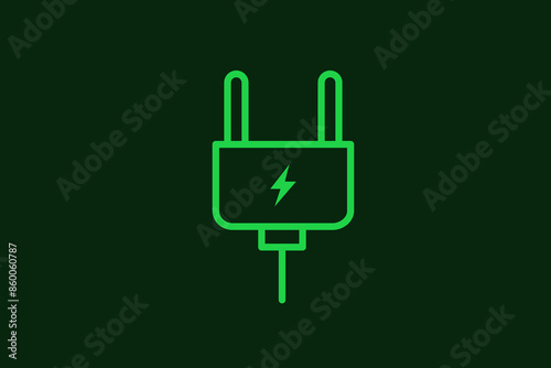 energy supply illustration in flat style design. Vector illustration.