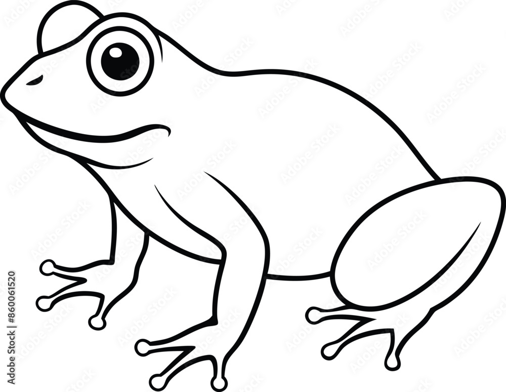 frog on white background frog on white background