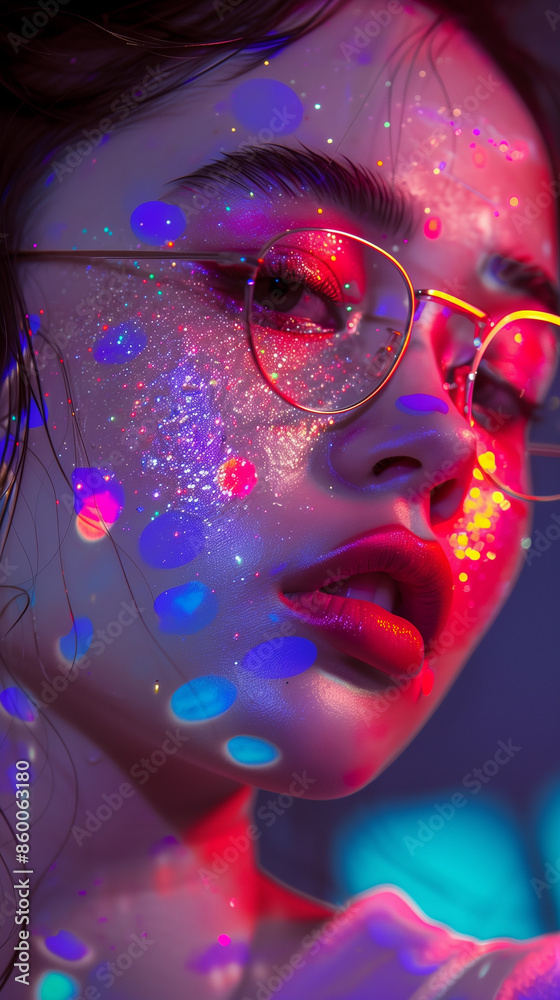 Aesthetic Beautiful Woman Portrait Close Up Image Aesthetic Beautiful Woman Portrait Close Up Image