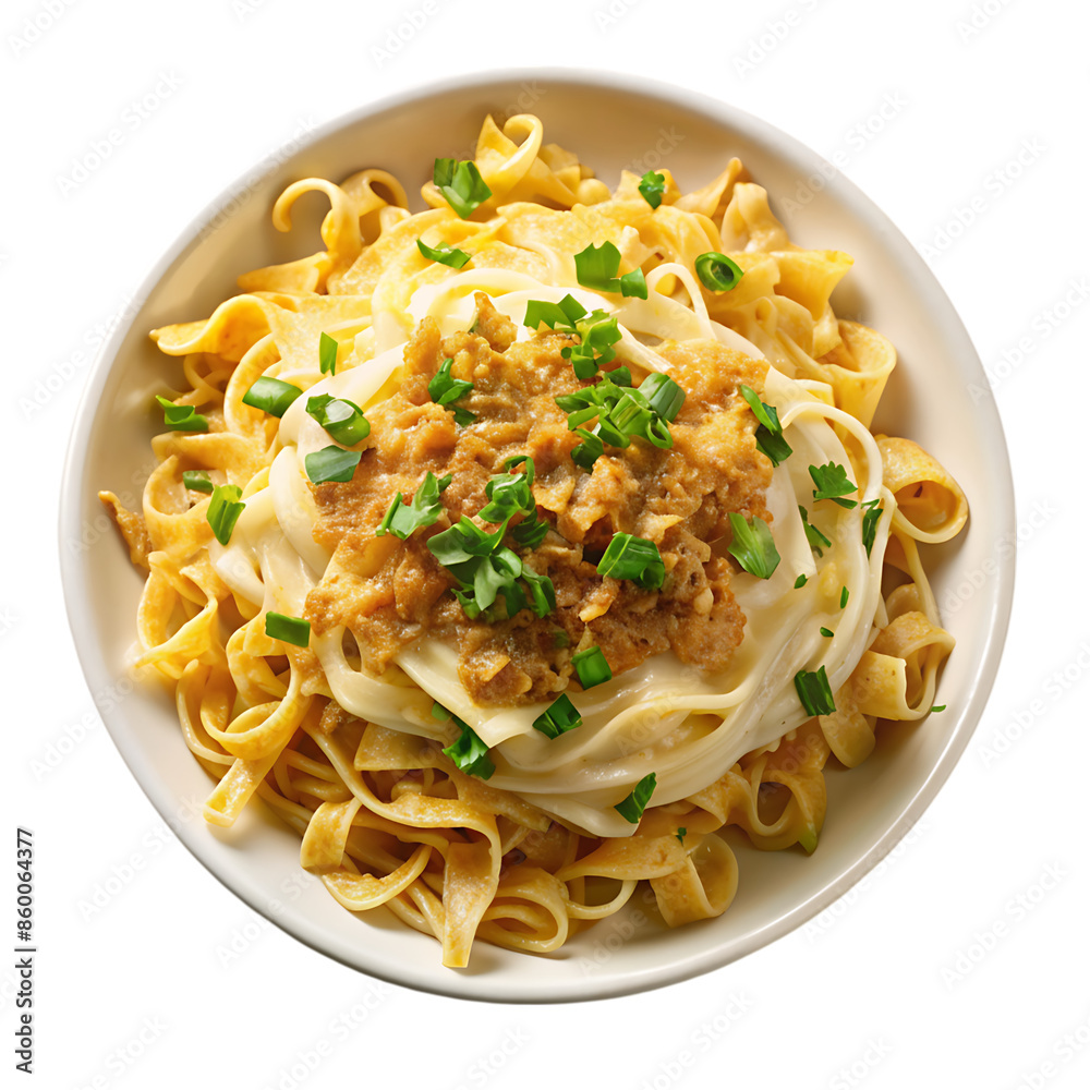 tender egg noodles tossed with melted cheese on transparent background tender egg noodles tossed with melted cheese on transparent background