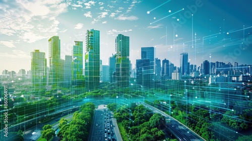 City officials using climate monitoring technology for urban planning.