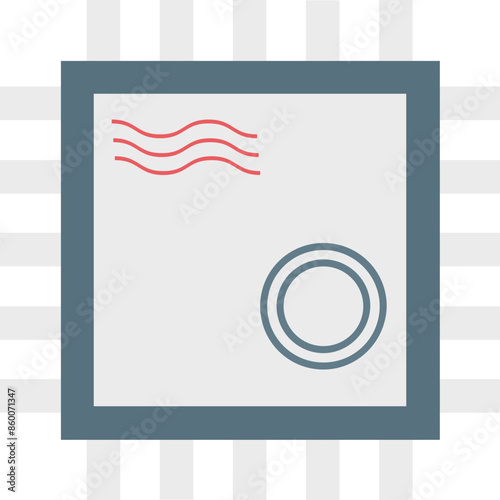 Post Ticket Icon Flat Icon