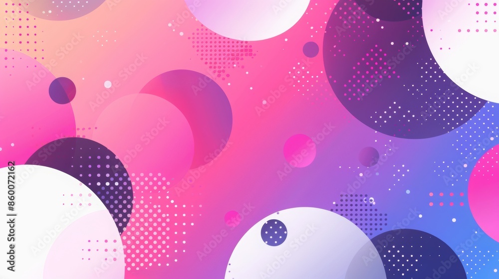 Fototapeta premium large minimal shapes for ecommerce background in pinks and purples