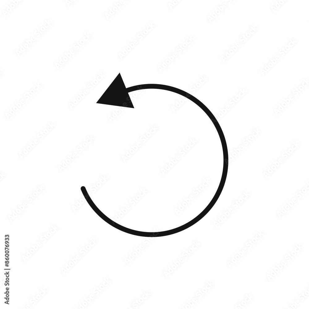 Undo Arrow Icon Ideal for Reversing Actions and Corrections Undo Arrow Icon Ideal for Reversing Actions and Corrections