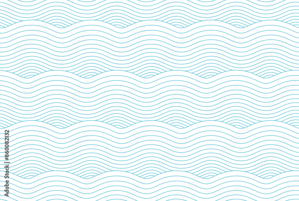 Seamless pattern with geometric waves Seamless pattern with geometric waves