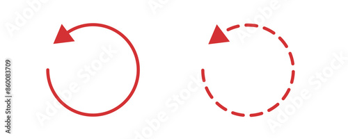 Repeat isolated icon refresh page line vector icon