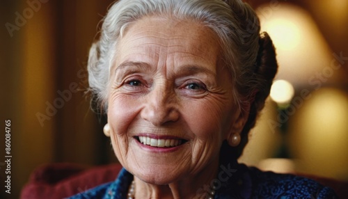 seniors, Grandparents Day in Canada. an elderly woman