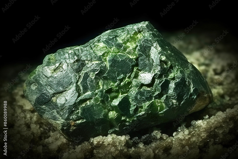 Vauquelinite fossil mineral stone. Geological crystalline fossil. Dark background close-up. Vauquelinite fossil mineral stone. Geological crystalline fossil. Dark background close-up.