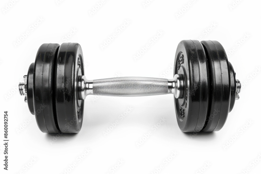 Dumbbell Isolated - White Background. Bodybuilding and Fitness Equipment Dumbbell Isolated - White Background. Bodybuilding and Fitness Equipment