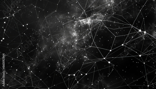 Conceptualize the intersection of quantum mechanics and general relativity in a vector diagram, exploring the idea of quantum gravity. Depict interconnected lines or nodes symbolizing entangled partic
