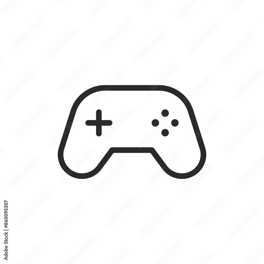 Gamepad, linear style icon. Editable stroke width Gamepad, linear style icon. Editable stroke width