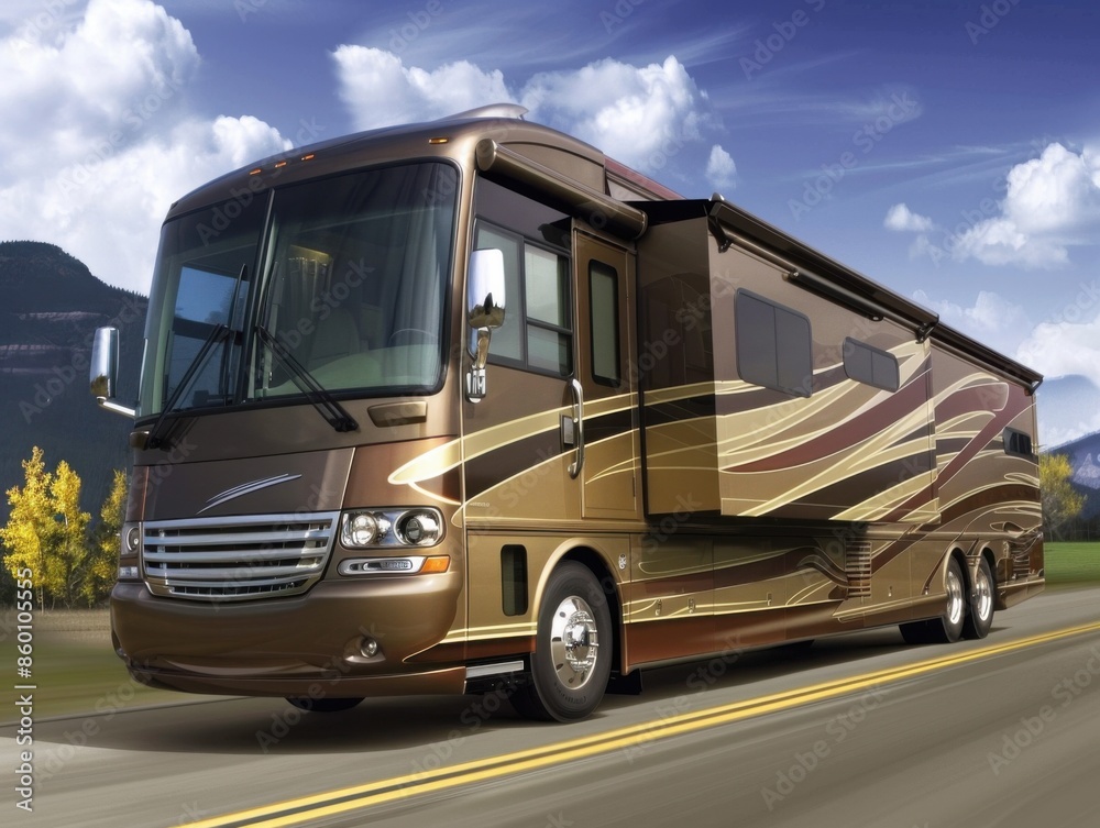 custom made wallpaper toronto digitalMotorcoach. Recreational Vehicle Traveling Home Camping Leisure Concept