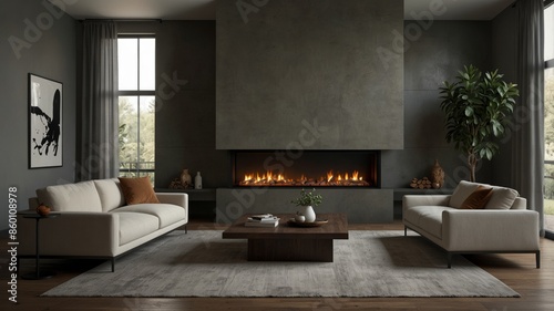 minimalist living room that promotes tranquility