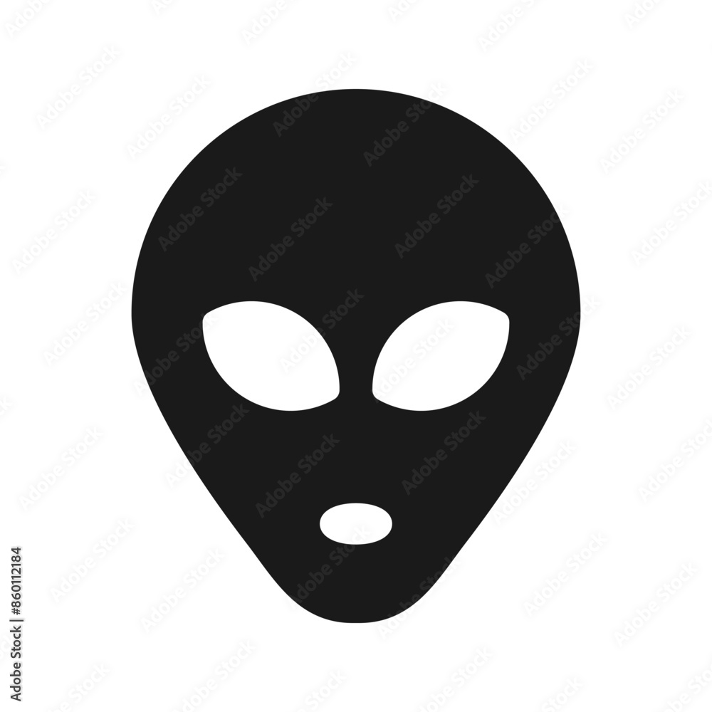 Allien face icon. Flat vector illustration. EPS 8
Allien face icon. Flat vector illustration. EPS 8