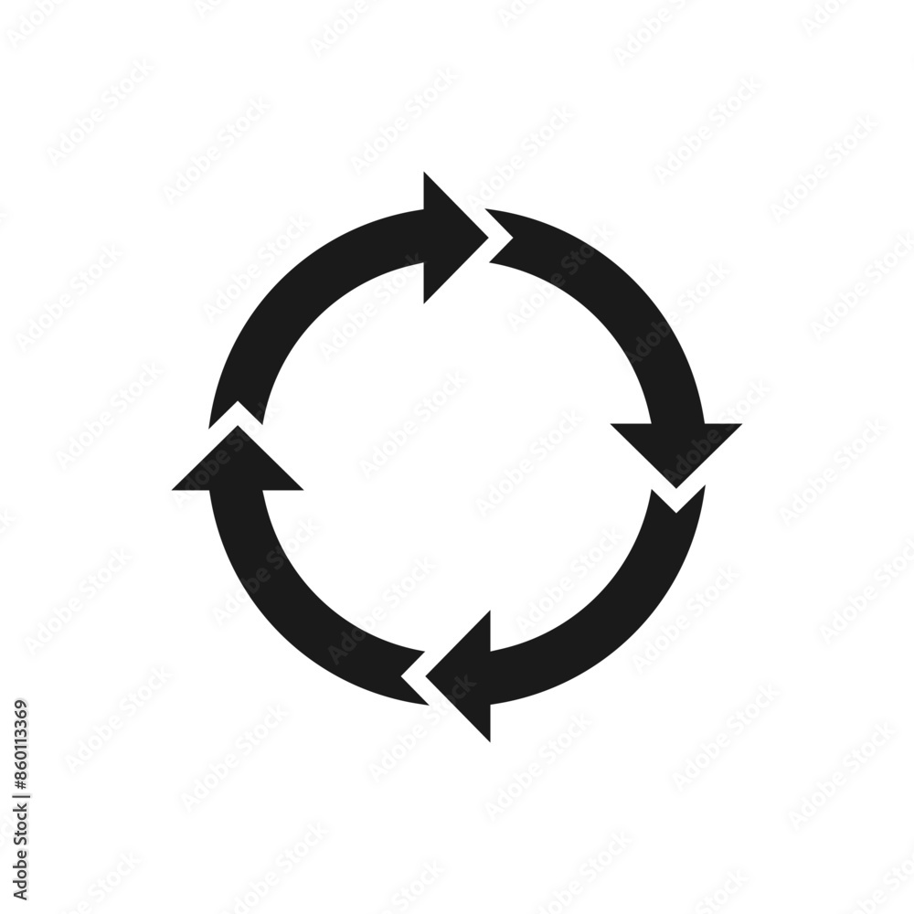 Circulation image. Rotation arrow Symbol. Design element.
