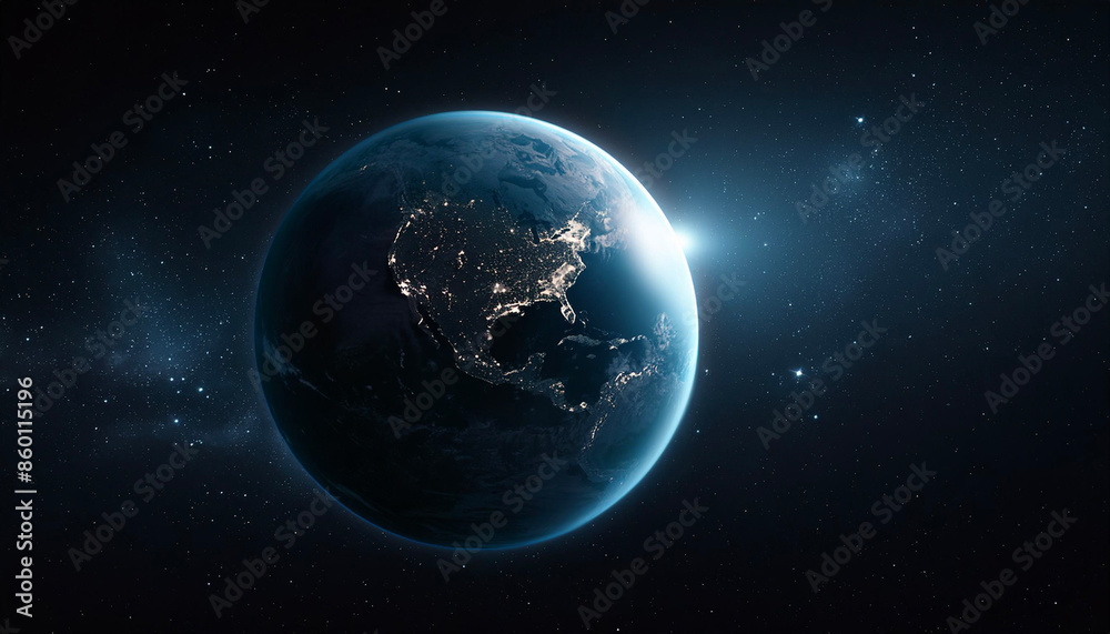 Fototapeta premium 宇宙 地球 earth Generative AI 