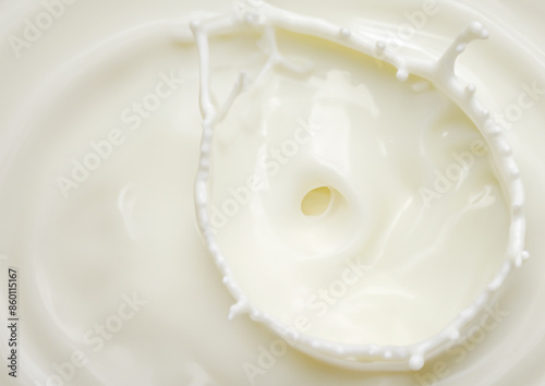 milk splash on a white background