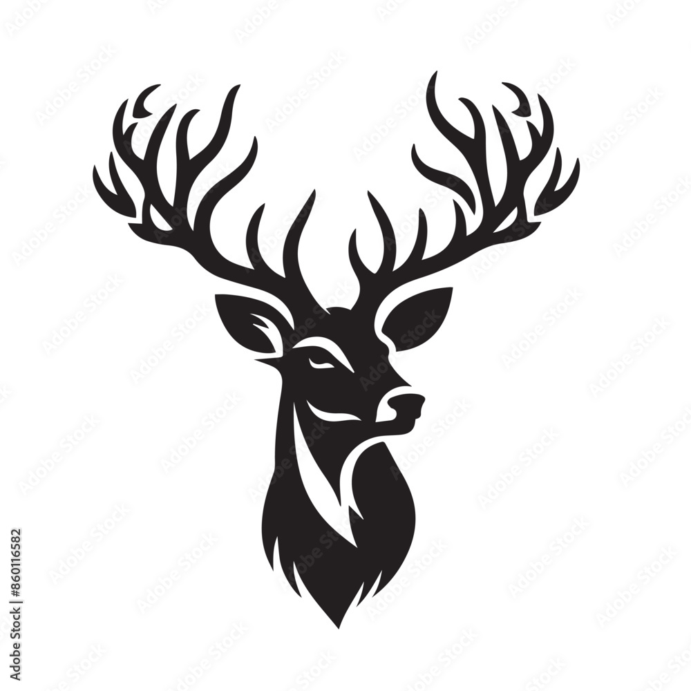 deer head silhouette deer head silhouette
