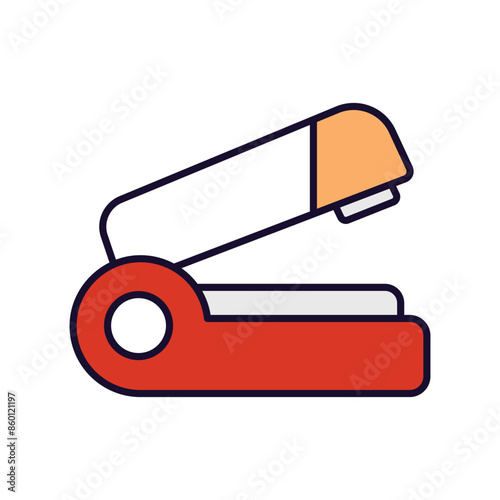 stapler icon with white background vector stock illustration