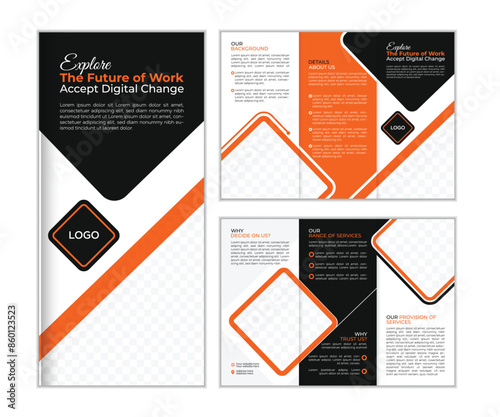 Corporate Business Trifold Brochure Template