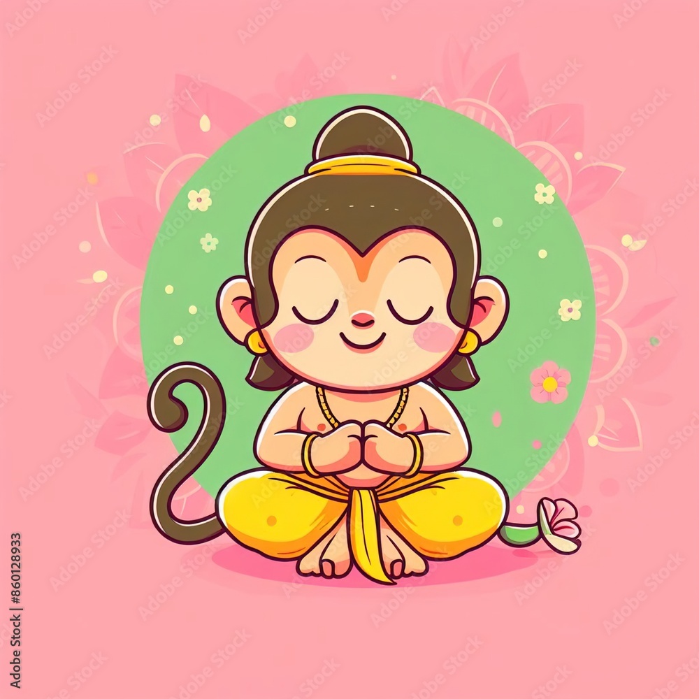 Portrait of kid Lord Hanuman