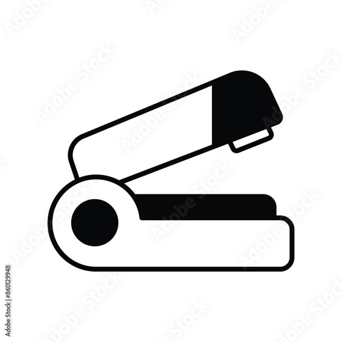 stapler icon with white background vector stock illustration