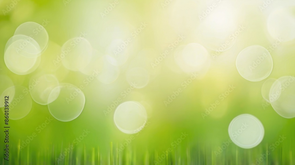 Obraz premium Fresh Spring Backdrop with Light Spots