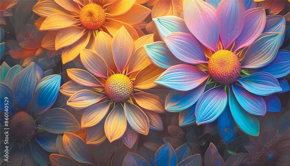 Fototapeta premium colorful flower background