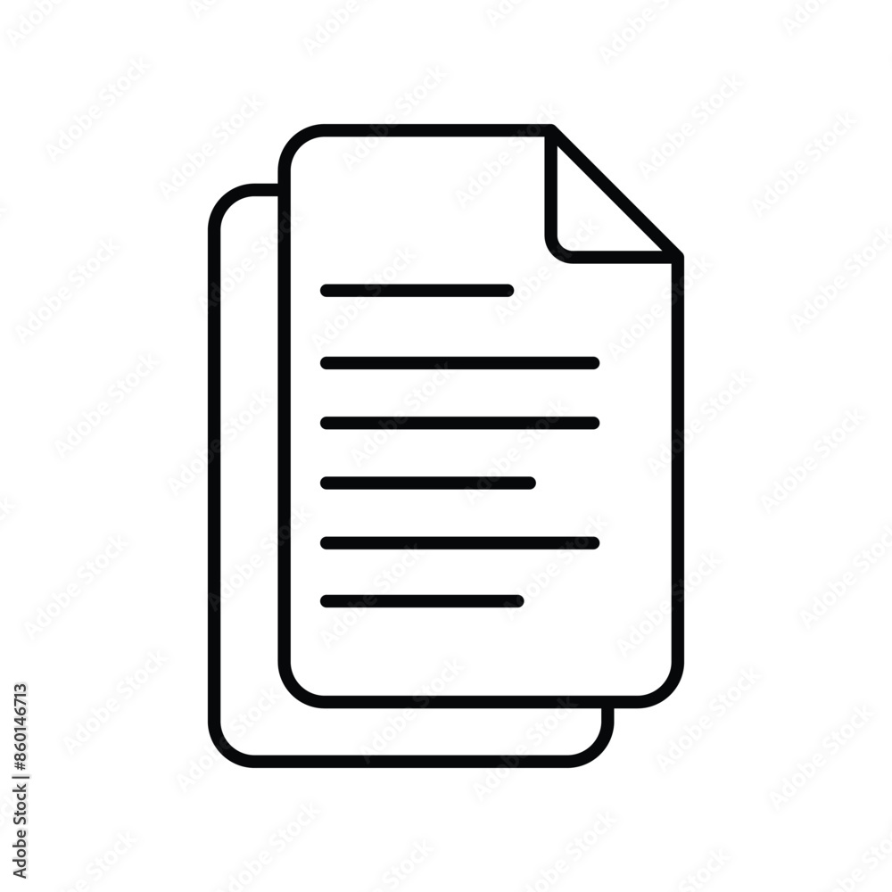 document icon with white background vector stock illustration document icon with white background vector stock illustration
