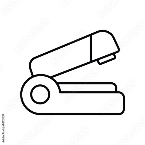 stapler icon with white background vector stock illustration