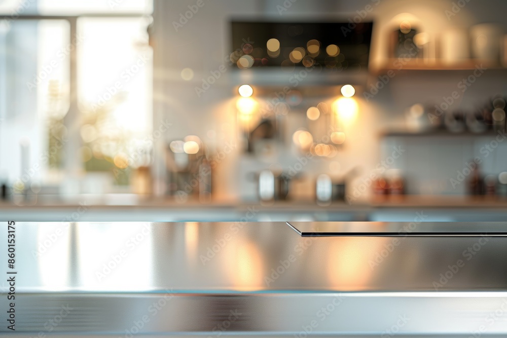 Table Top and Blur Background Interior