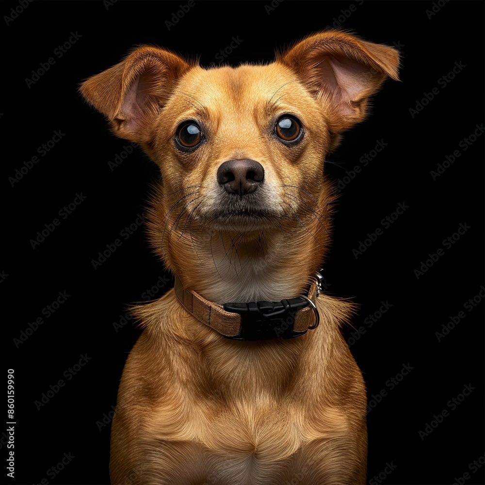 a dog with a dog collar looking at the camera a dog with a dog collar looking at the camera
