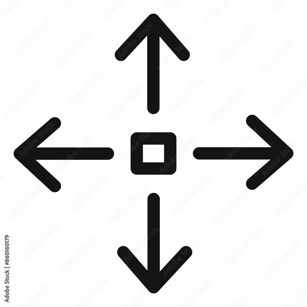 Arrow Expand Icon Perfect for Growth and Enlargement Concepts Arrow Expand Icon Perfect for Growth and Enlargement Concepts