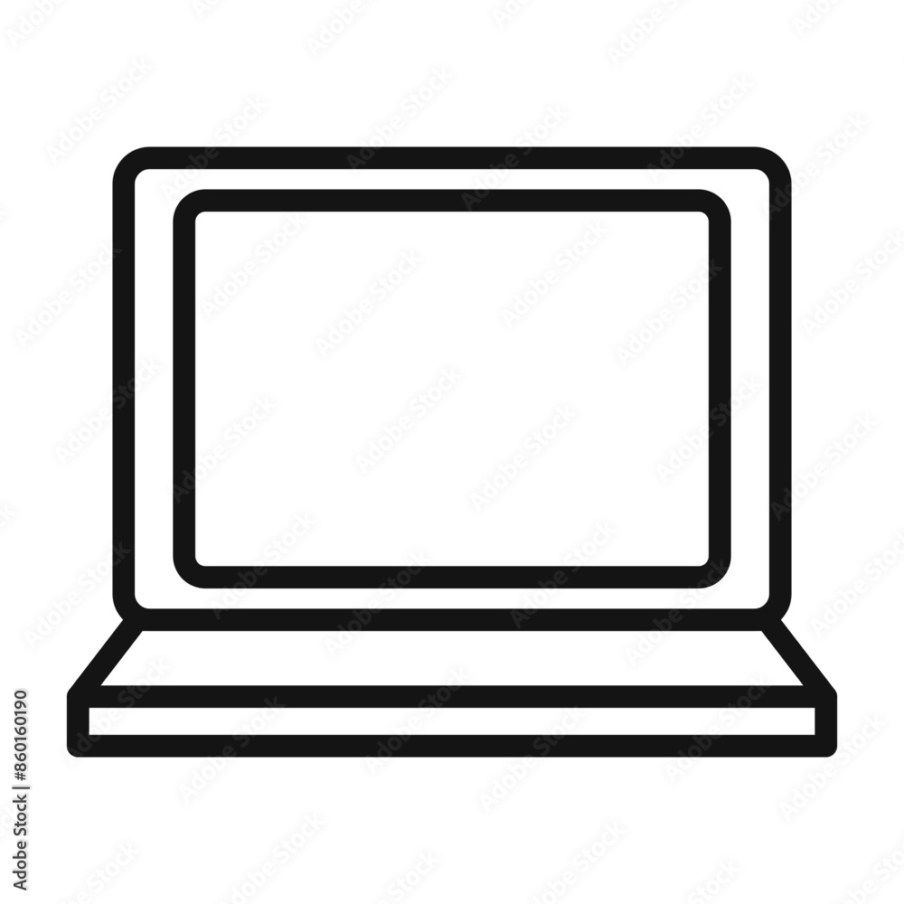 Portable Laptop Icon Ideal for Remote Work and Education Portable Laptop Icon Ideal for Remote Work and Education