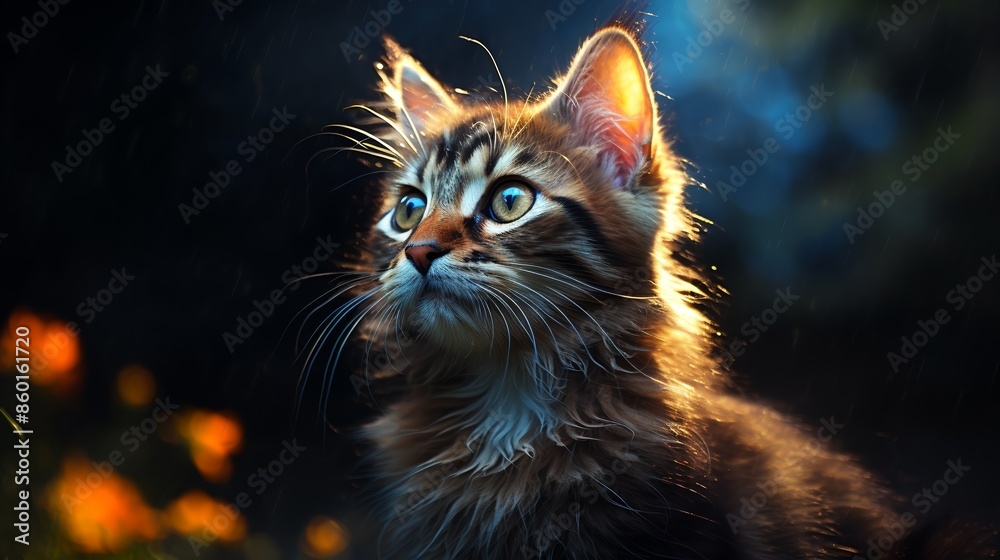 Very nice and perfect photo (wallpaper) of cat close-up for background Very nice and perfect photo (wallpaper) of cat close-up for background