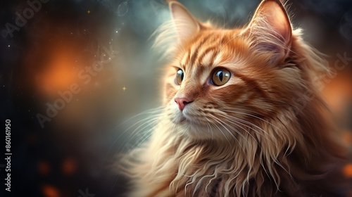 Very nice and perfect photo (wallpaper) of cat close-up for background