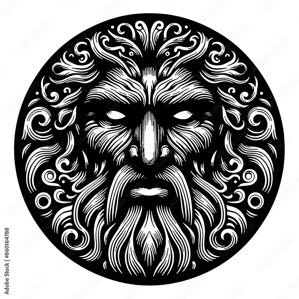 black and white ancient god pattern black and white ancient god pattern