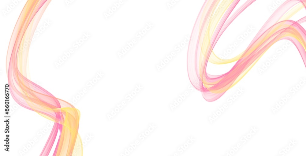 Naklejka premium abstract color wave multicolor background line gradient ribbon smooth 